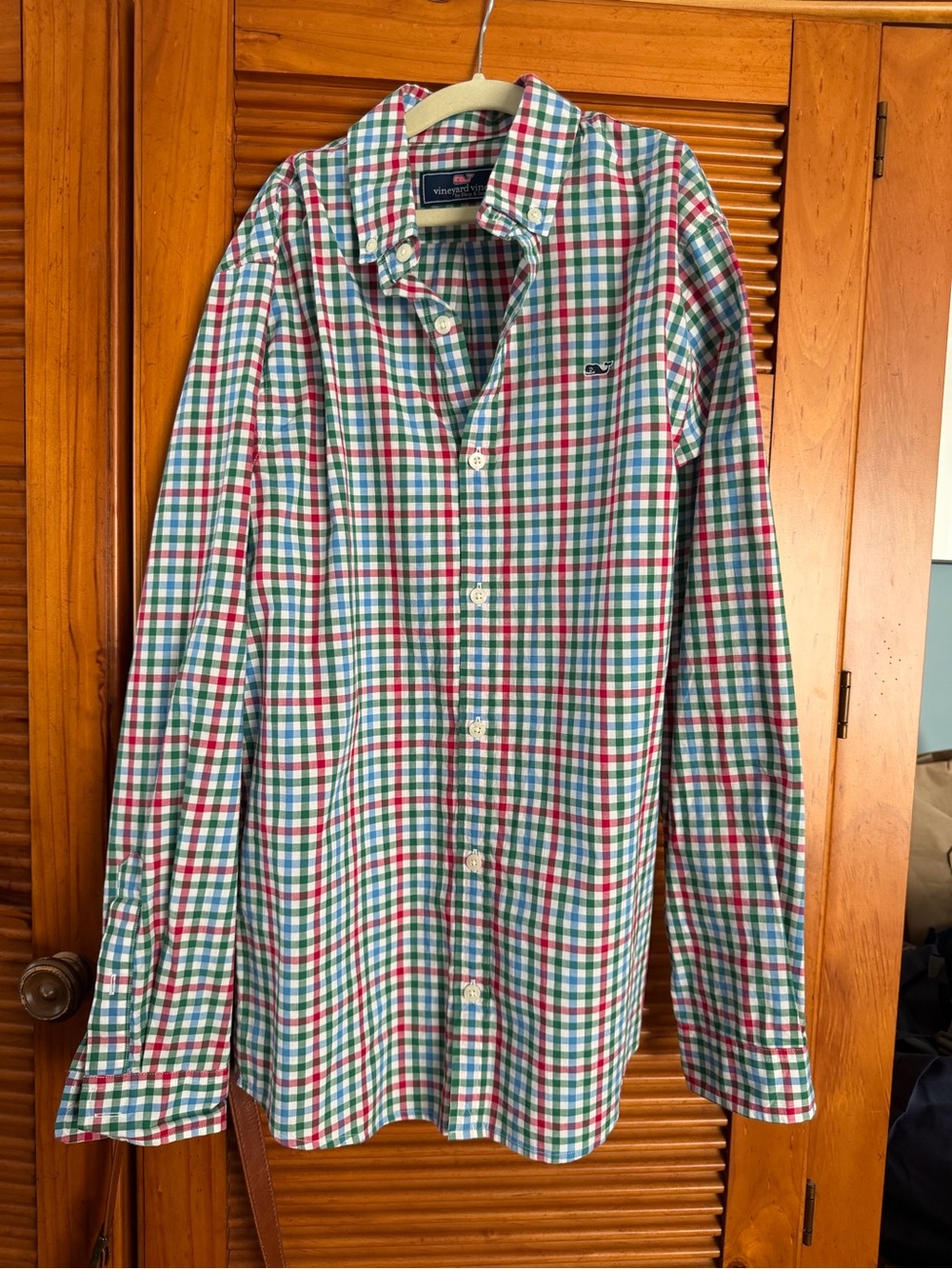 Classic Vineyard Vines Boys Long-Sleeve Plaid Button-Down Shirt